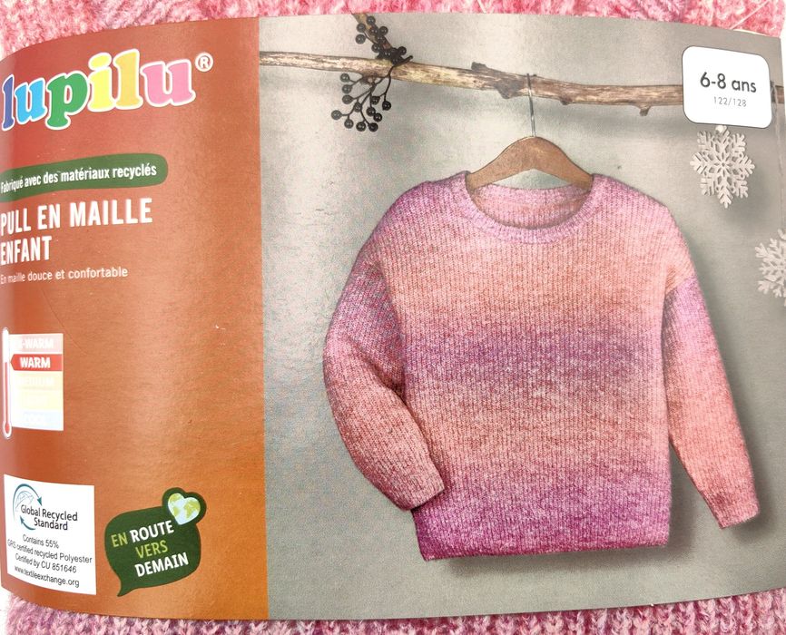 Lupilu® Sweter dziecięcy z okrągłym dekoltem