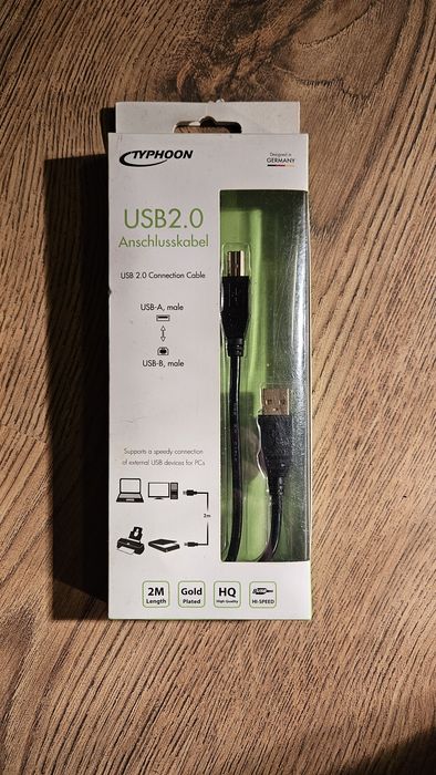 Kabel USB A USB B 2m