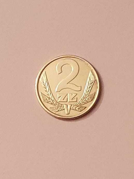 2 złote mosiądz . PRL - rok 1980  .