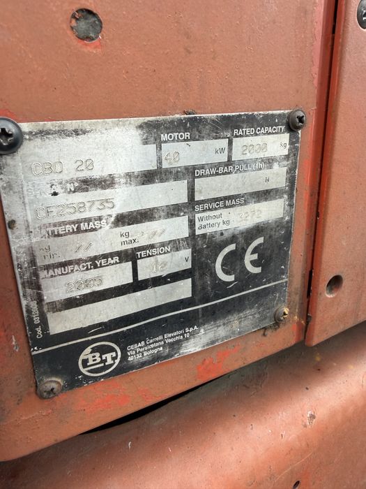 BT CBD20 wózek widłowy diesel TOYOTA