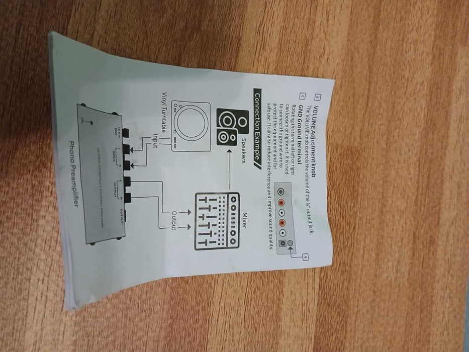 Przedwzmacniacz Phono interfejs RCA głośniki gramofon studio monitory