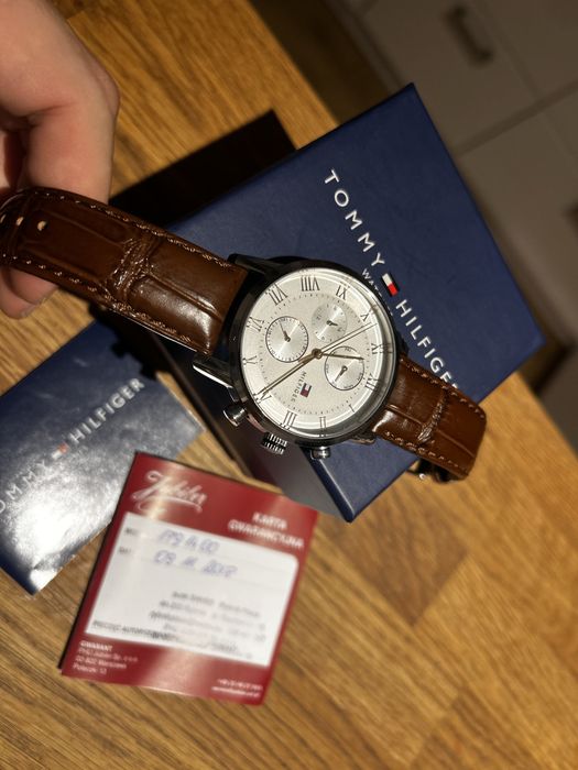 Zegarek Tommy Hilfiger + box, pieczęć jubilera, zestaw. Nowa bateria