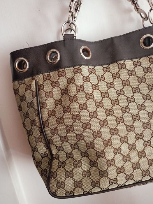 Torebka do ręki Monogram Gucci Damska Beżowa