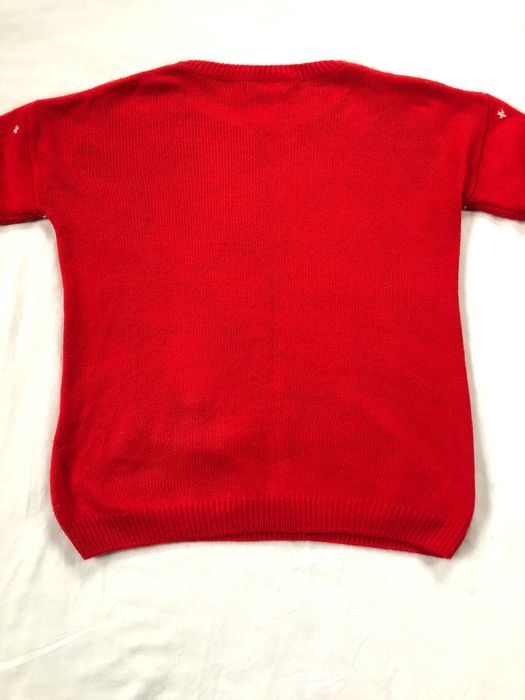 Sweter Reserved czerwony świąteczny na święta misiu zimowy na zimę