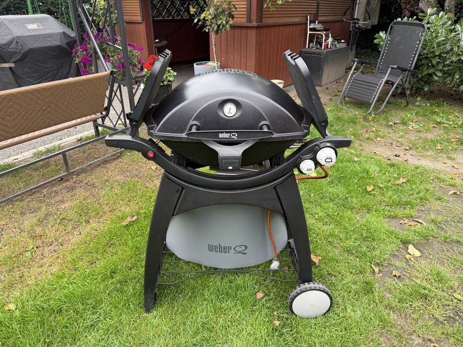 Weber Grill gazowy q300 kemping kamper pokrowiec lampka!