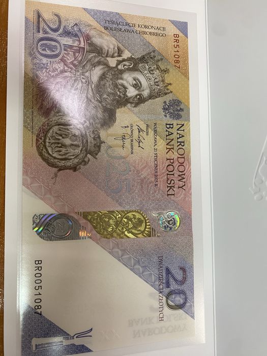 20 zł Tysiąclecie Koronacji Bolesława Chrobrego banknot kolekcjonerski