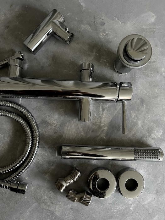 Misturadora Duche Prateada Marca Monteiro