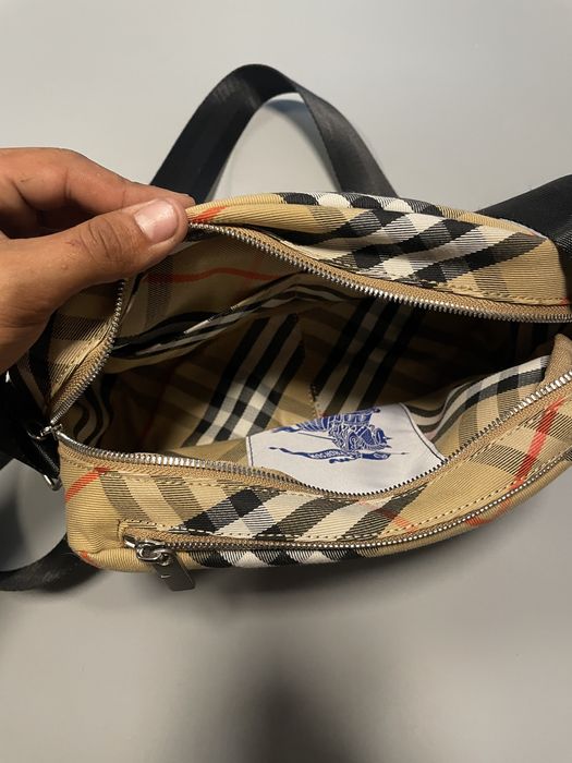Burberry Check messenger bag