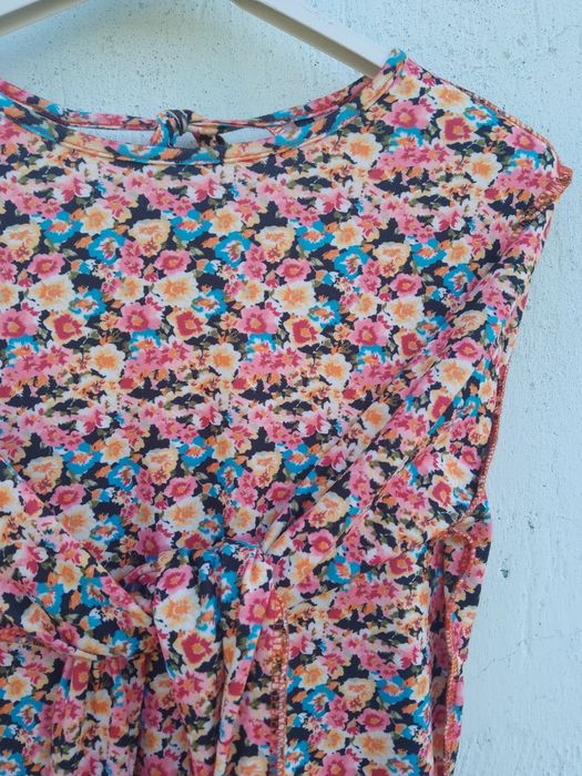 Sukienka damska w kwiaty kolorowa rozmiar S M