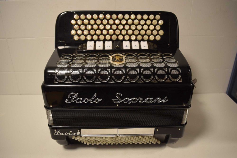 Acordeao Paolo Soprani 3 Voz 96  Baixos, N . 125