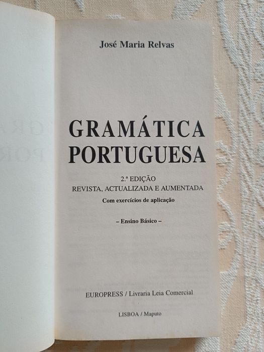 Gramática Portuguesa - ensino básico