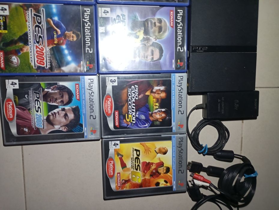Ps2 Slim com 9 jogos