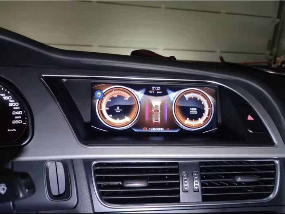 Rádio Audi A5 Android 14 com GPS 4/64GB RAM/ROM (Novo)