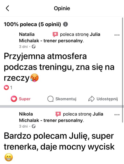 Trener Personalny/Treningi Personalne