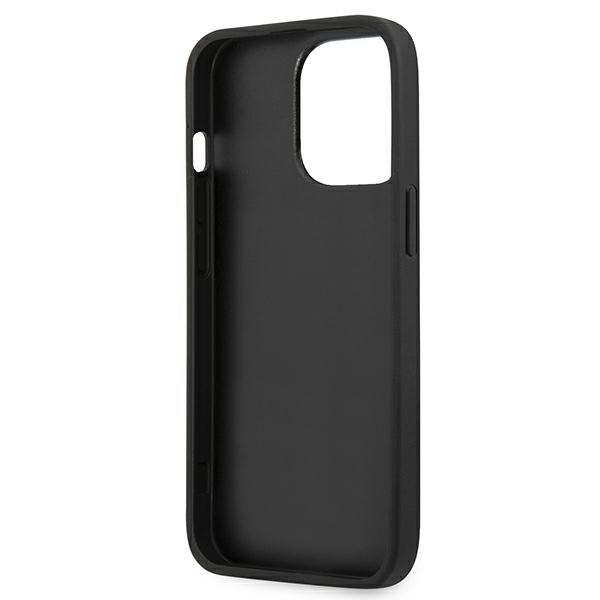 Guess GUHCP13LSA4GSBK iPhone 13 Pro/13 6,1 czarny/black hardcase Saffiano 4G Metal Logo