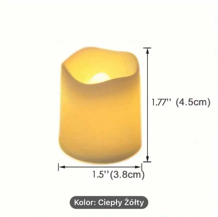 Wkład led do zniczy 4,5 cm