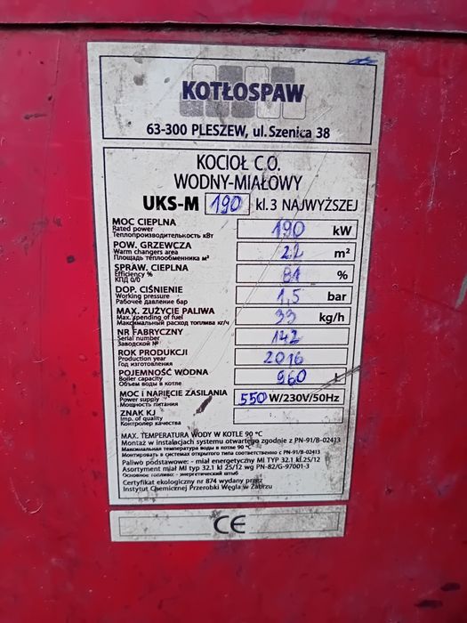 Wyposażenie kotłowni