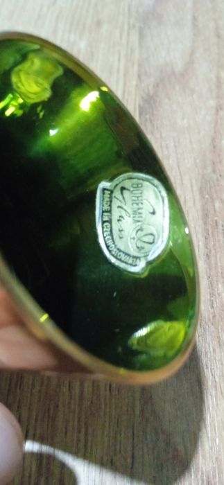 Рюмка BOHEMIAN, серія "смальта"(розпис і позолота).