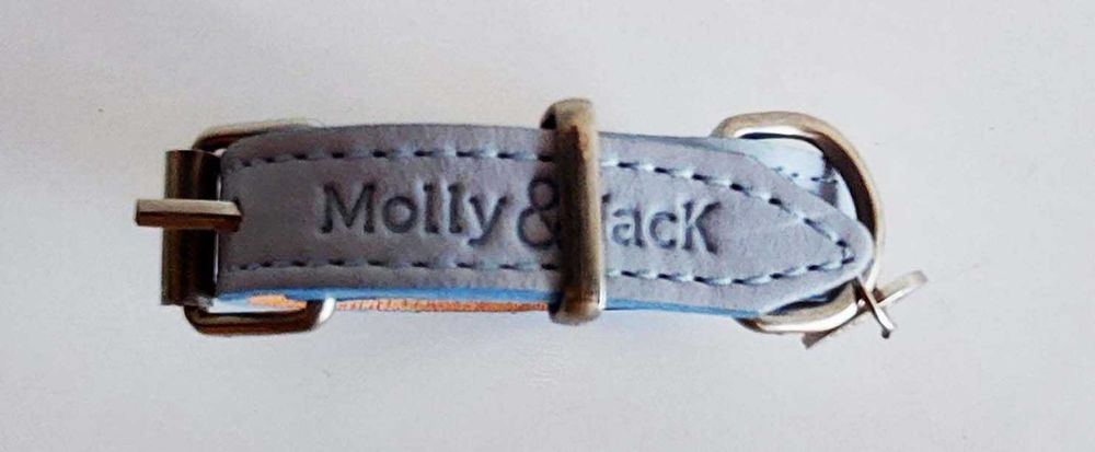 Coleira M&J Molly & Jack Causal Minimal tamanho XS