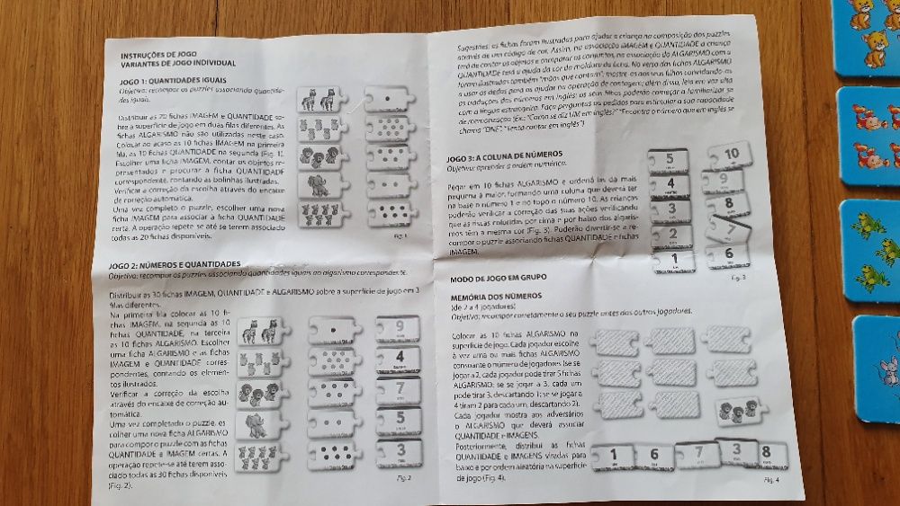 Jogo para criança: "Aprender a contar e associar números/quantidades"