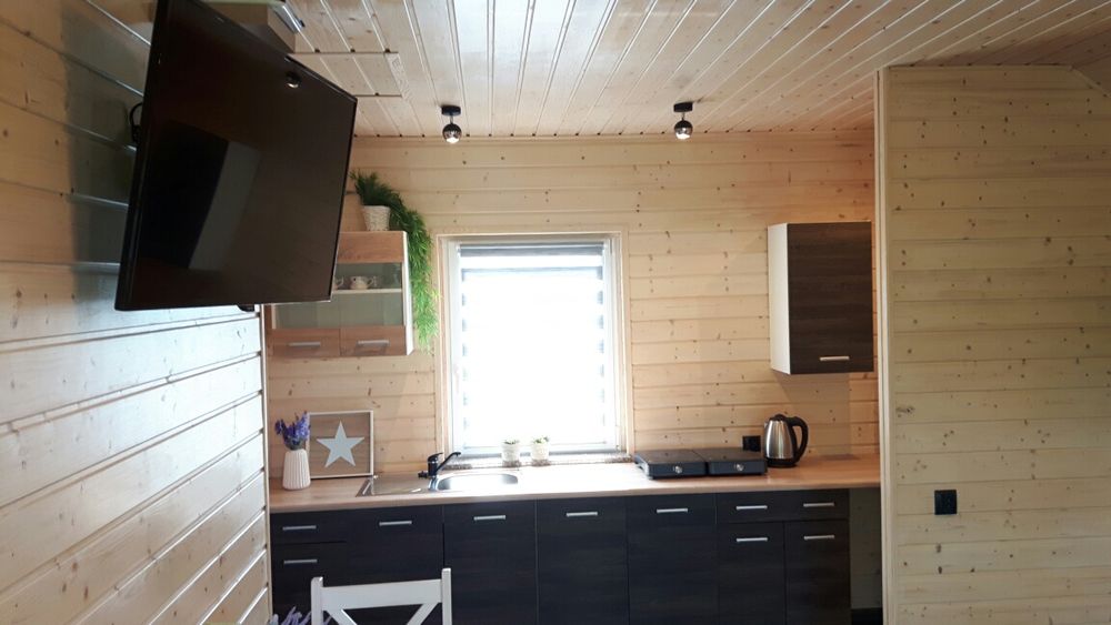 Wakacje nad morzem domki ogrzewane-klimatyzacja Rusinowo k Jarosławca