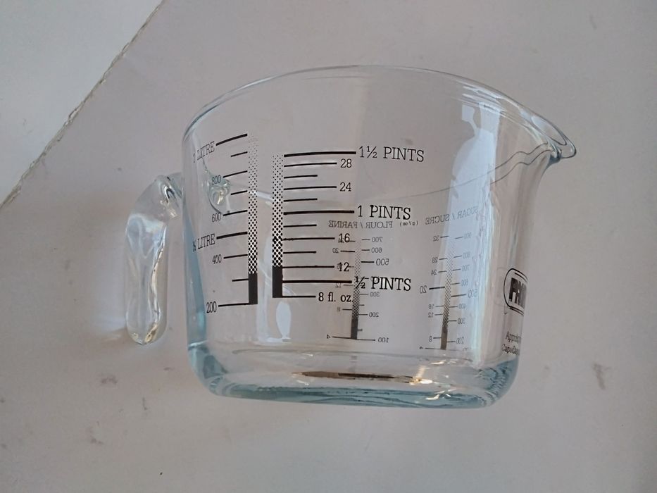Pyrex medidor vidro