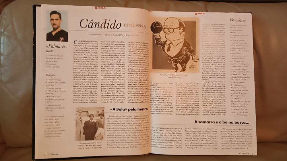 Livro 100 figuras  do futebol português
