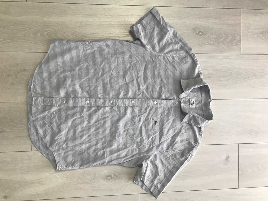 LACOSTE r.M oryginalna koszula męska stan BDB