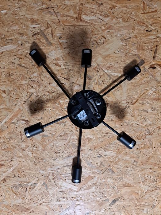 Candeeiro teto preto 59cms