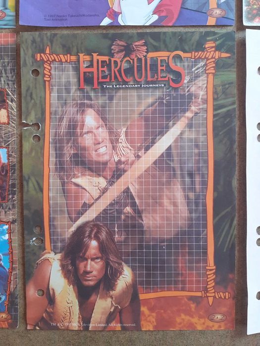 Kartki do segregatora kolekcjonerskie zestaw '90s vintage retro