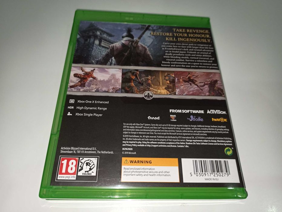 xbox one SEKIRO SHADOWS DIE TWICE PL akcja japonia samuraje