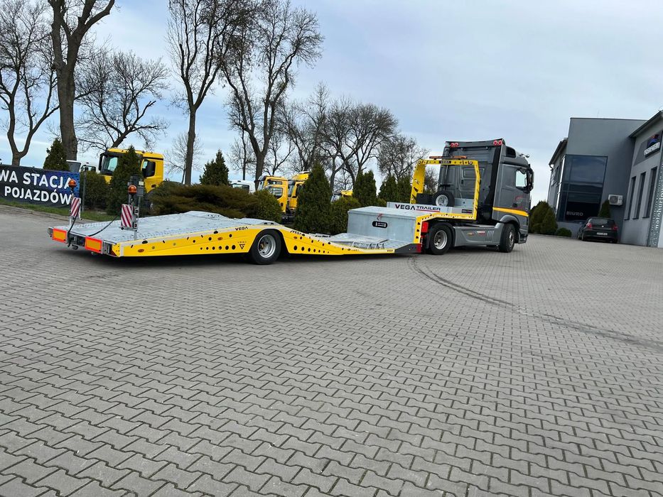 VEGA TRAILER VEGA VG-135 Arla  Dostępna od ręki!!! Osie BPW,  Hydrauliczna wyciągarka Hummer 7,8t.