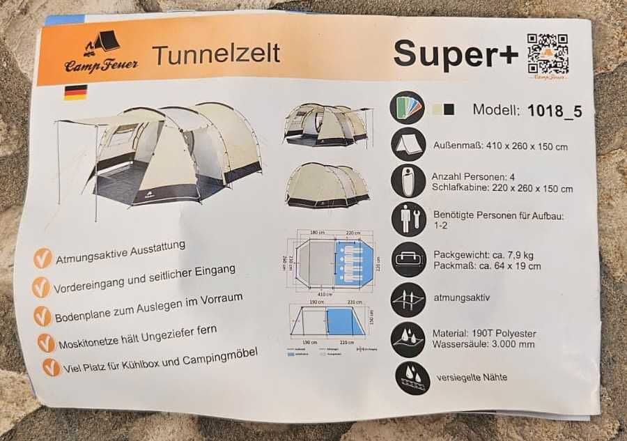 Tenda CampFeuer 4 pessoas
