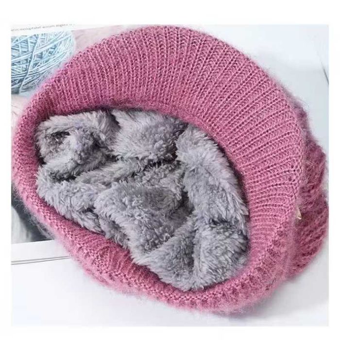 Шапка на флісі і хомут шарф жіноча