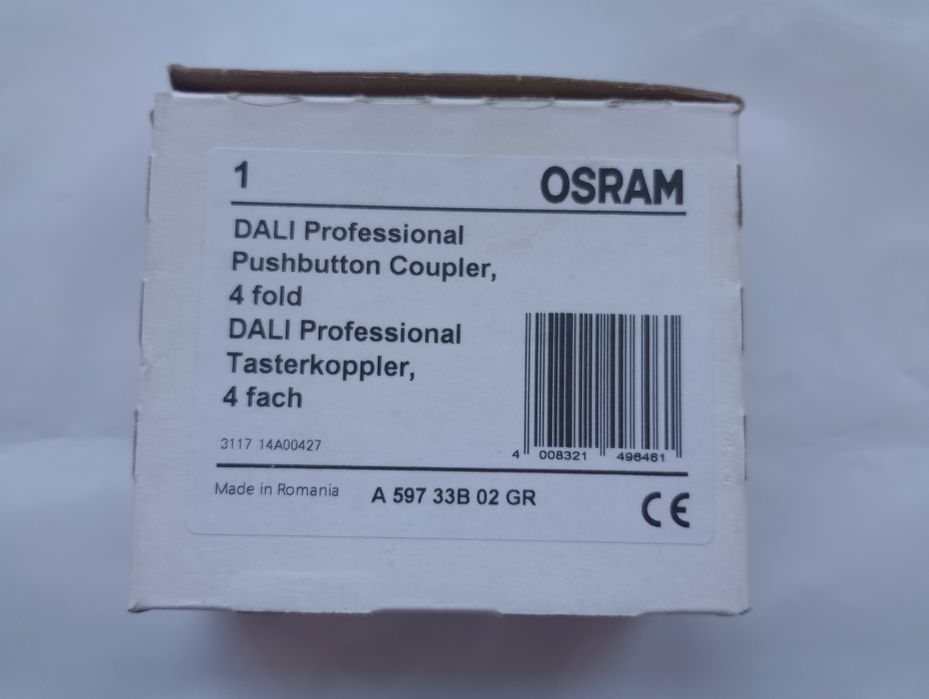 DALI Professional pushbutton coupler 4 Fold
