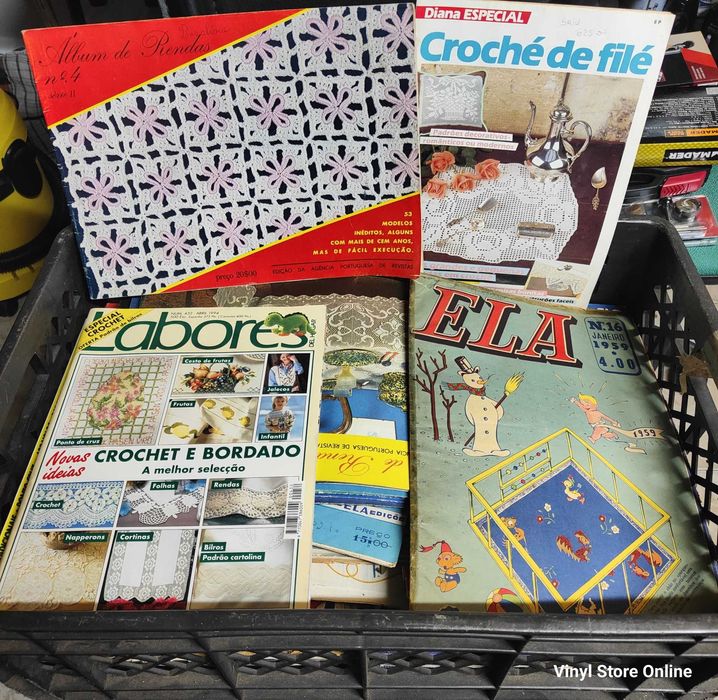 Grande Lote de Revistas Tricot, Crochet, Moda, Linhas e Pautas Raras.