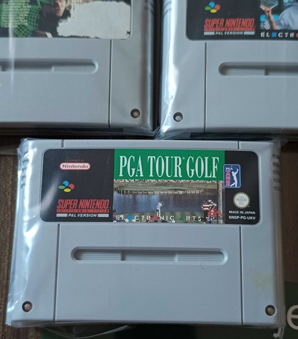 5 Jogos Hockey NHL e Golf Super Nintendo SNES