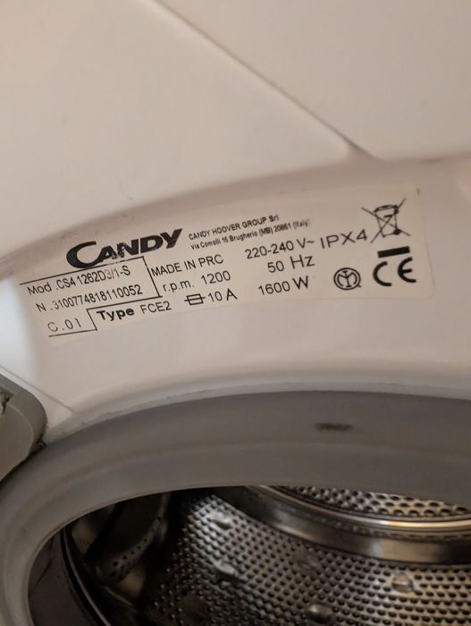 Pralka candy zepsuta