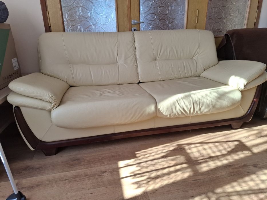 Kanapa skórzana plus fotel