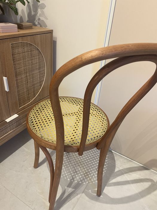 Krzeslo rattan gięte  Rattanowe odnowione drewno