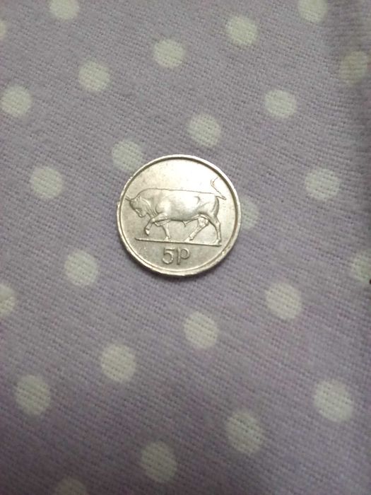 Moeda rara de 5P de 2001 prata