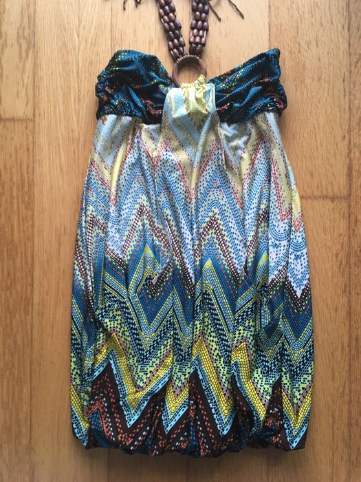 Vestido curto estampado M