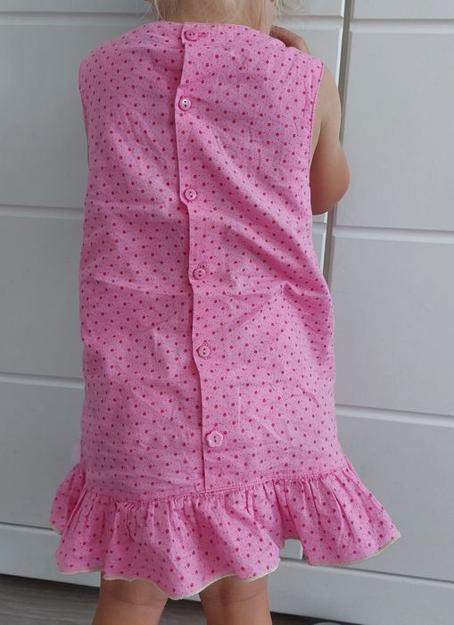 Sukienka bawełniana na lato Kubuś Puchatek, Disney, r.92