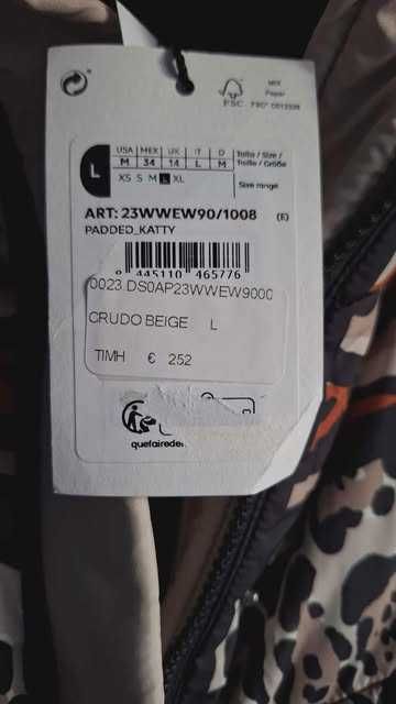 Desigual kurtka z kapturem mega ciepła L