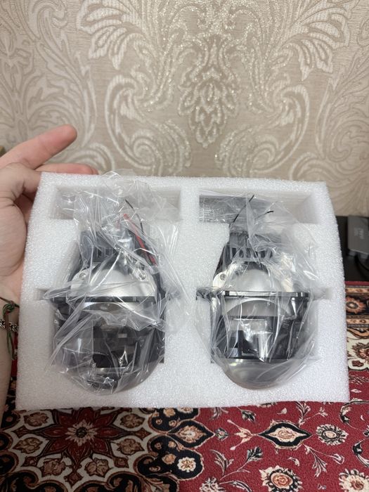 Bi-LED лінзи 3" дюйми 55W (БІ-ЛЕД) + ангельскі очі