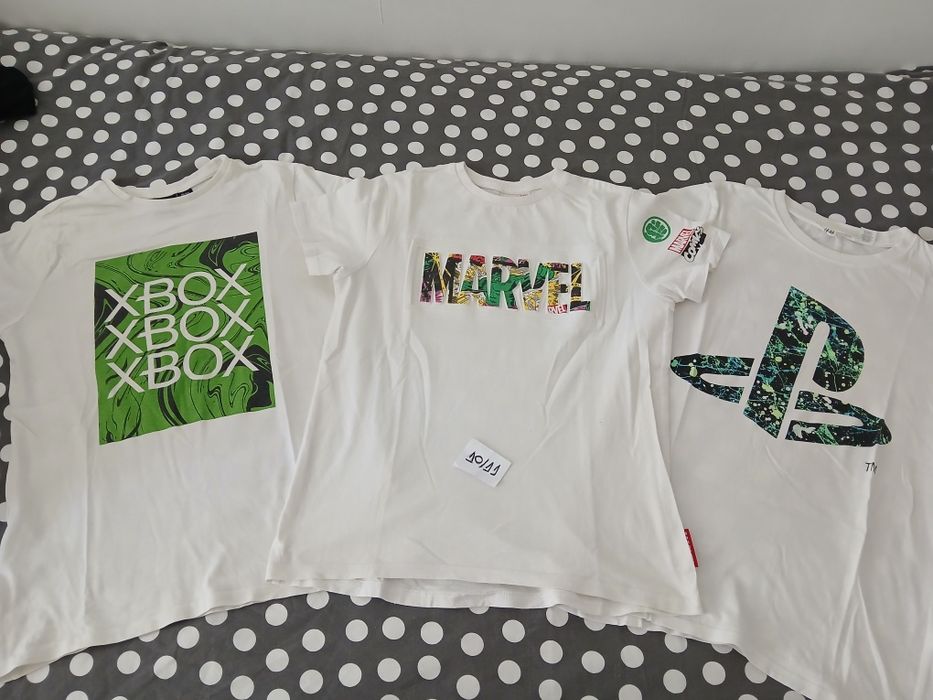 T-shirt e calcoes 10/11 anos