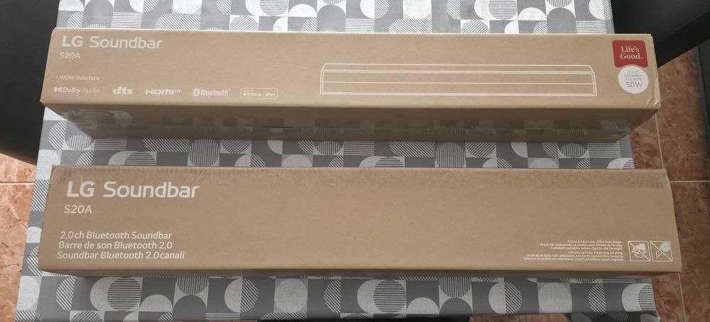 Barra de som Novas - duas ( Soundbar da marca LG )