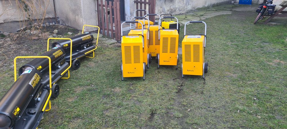 WYNAJEM Osuszacz powietrza Osuszanie po tynkach wylewkach zalaniu