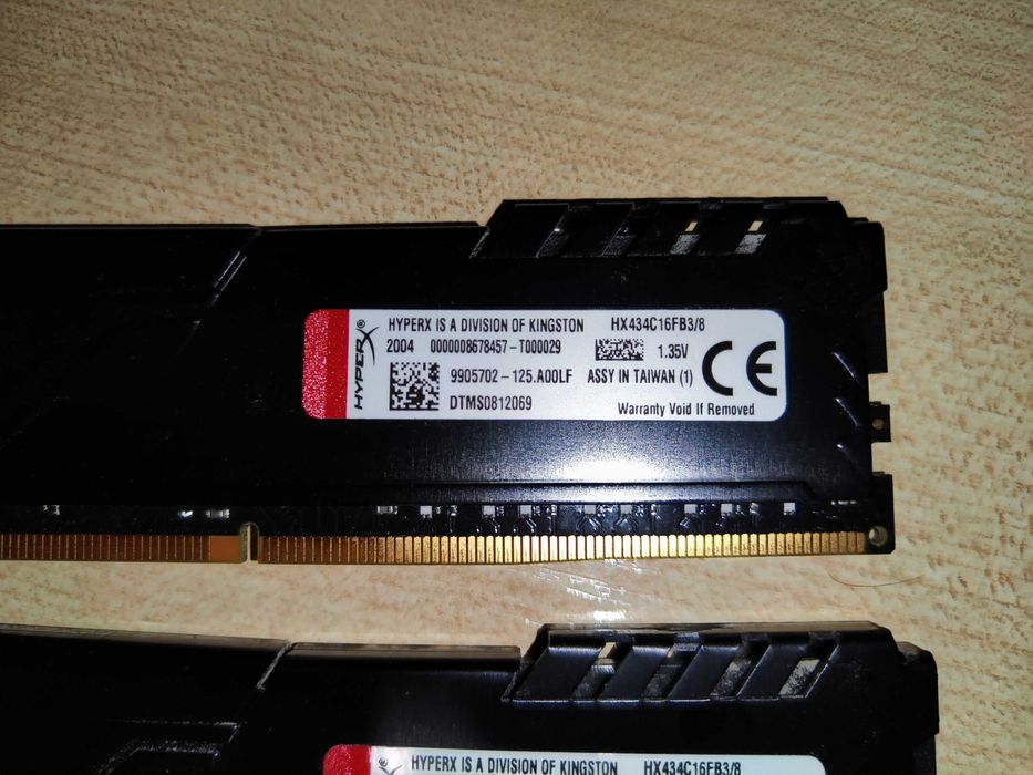 Оперативна пам’ять DDR4 - 16GB  2х8GB 3466 MHz HyperX  - HX434C16FB3/8