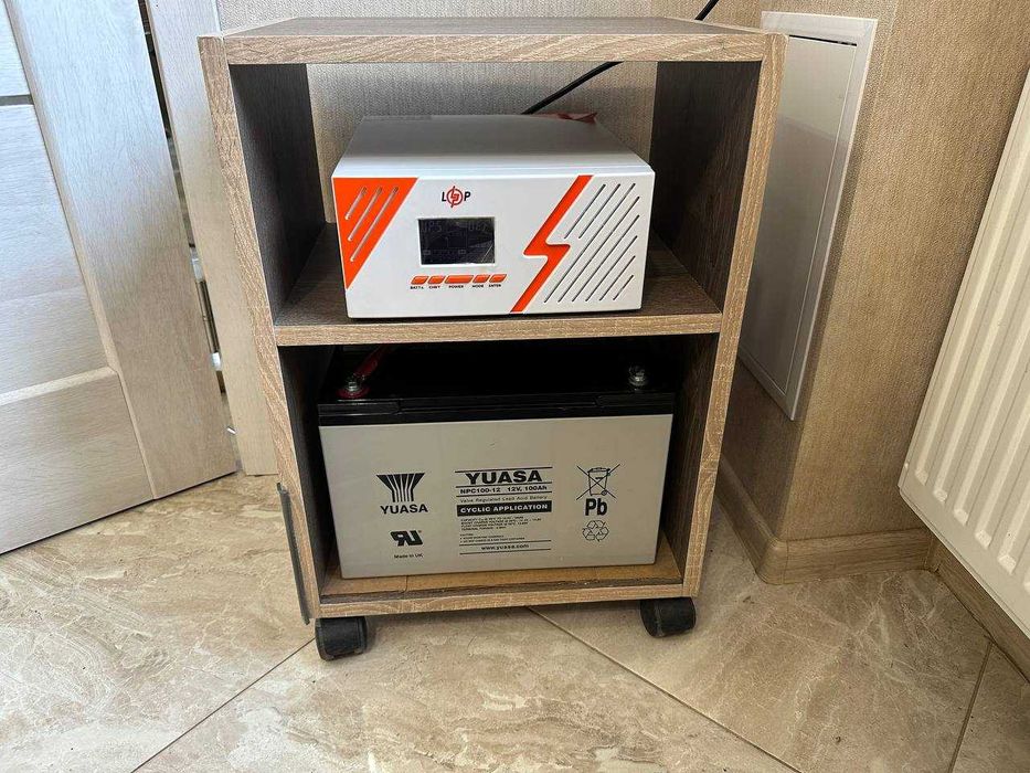 ДБЖ + АКБ з правильною синусоїдою 12V LPM-PSW-1500VA (1050Вт) White